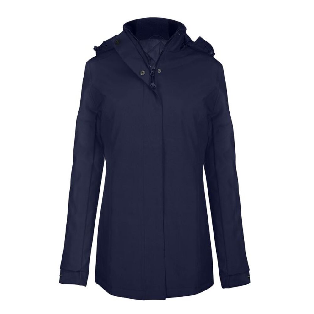 Kariban Womens/Ladies  Parka Jacket / Navy